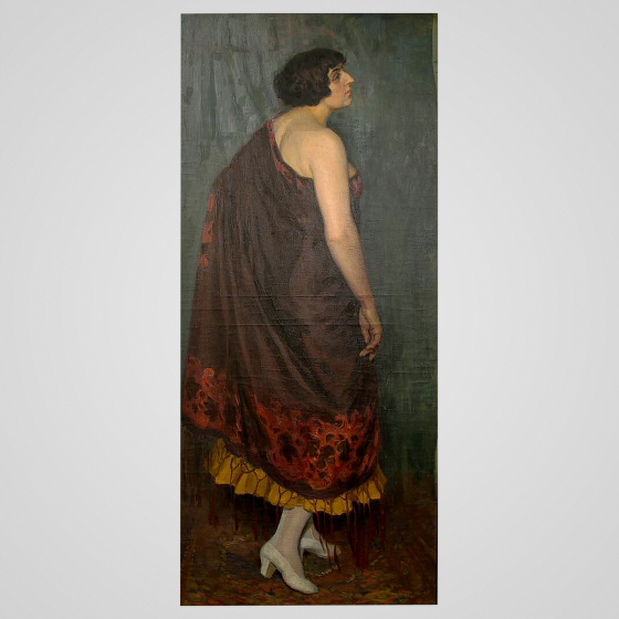 Рерберг Ф.И., Портрет Балерины Е.М. Горбуновой, 1915 г.